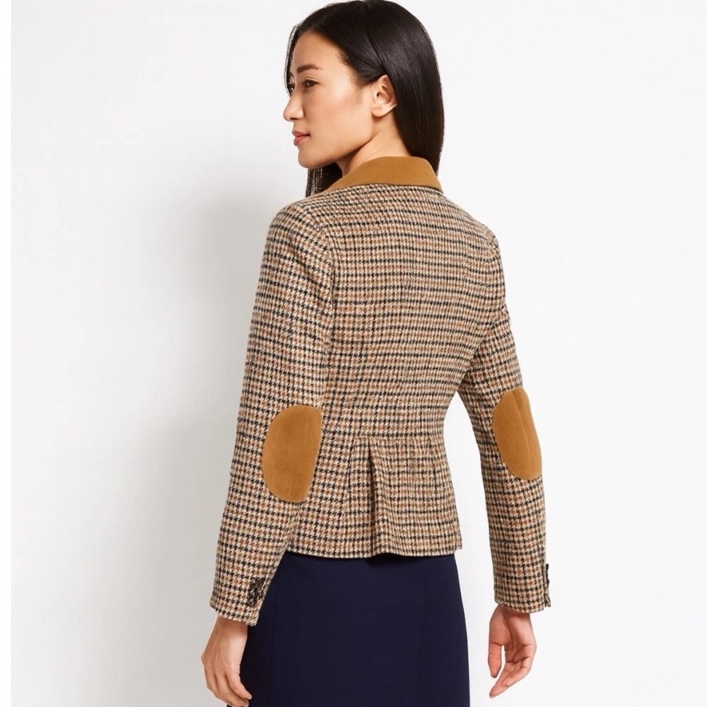 Talbots Wool Blend‎ Houndstooth Blazer Sz 10 Heritage Equestrian Preppy Office - Picture 13 of 13